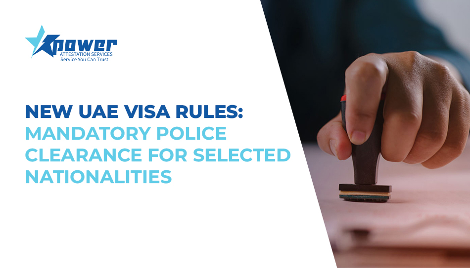 Police Clearance Certificate for Residence Visa in UAE